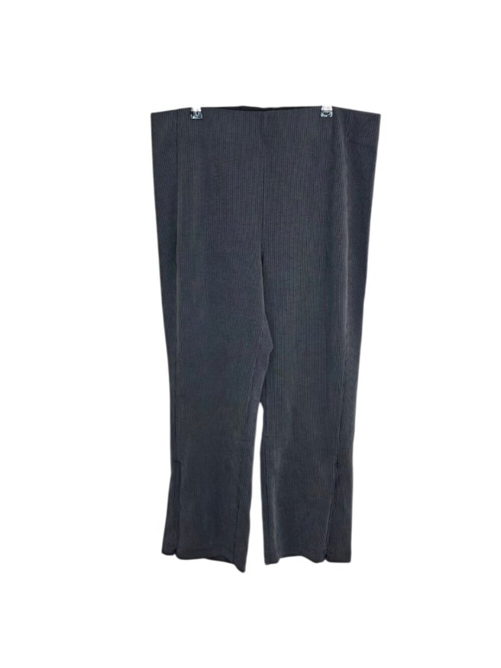 Lululemon Ribbed Softstreme Zip-Leg High-Rise Cropped Pants 25", Size 14